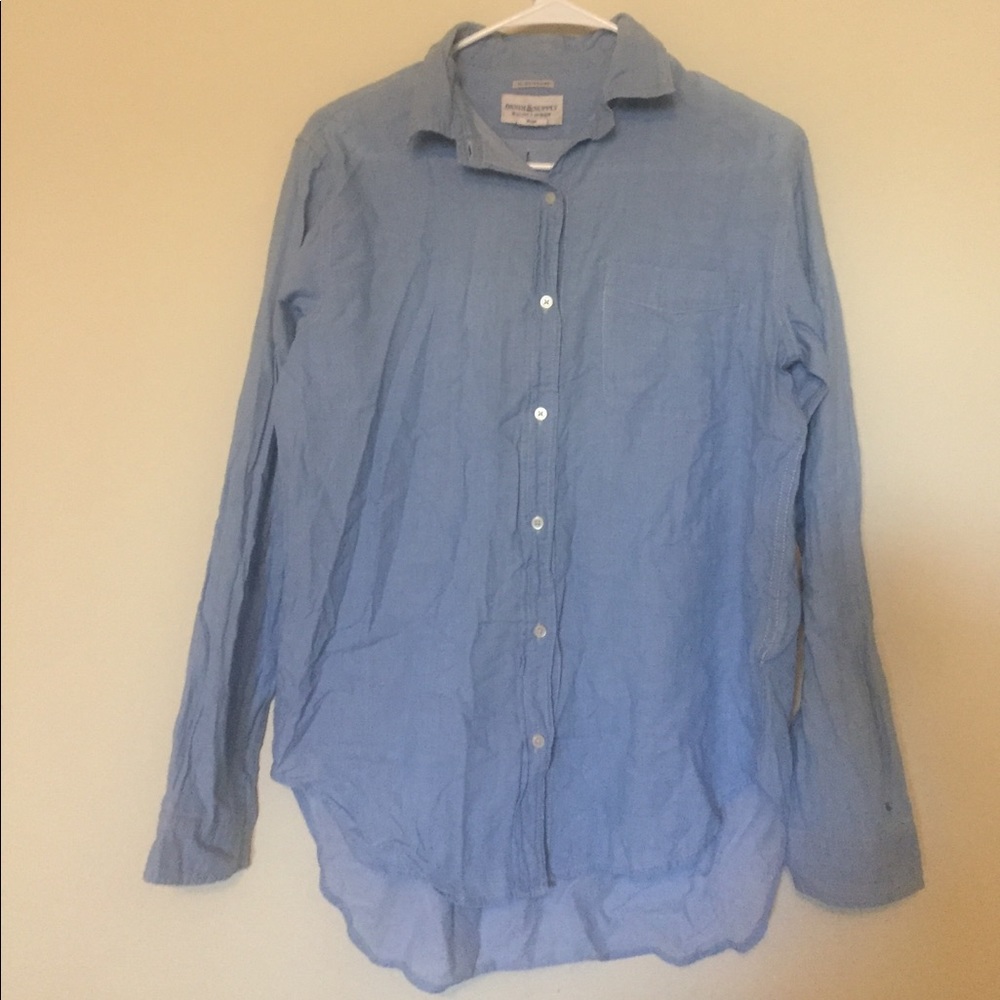 Ralph Lauren button boyfriend shirt light & airy M